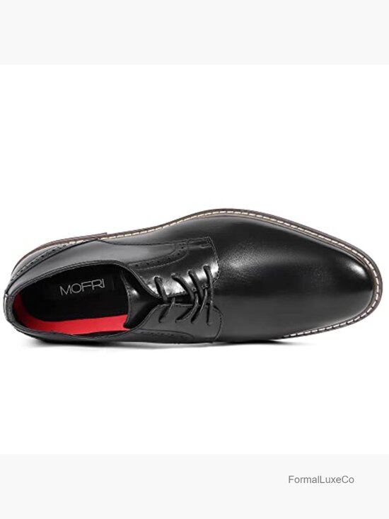 Men\'s Classic Lace Up Oxford Dress Shoes Business Wedding Derby Latex Insole main image 5